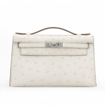 Kelly Pochette Beton Ostrich